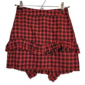 Seek The Label Mini Plaid Skirt (Size XS)